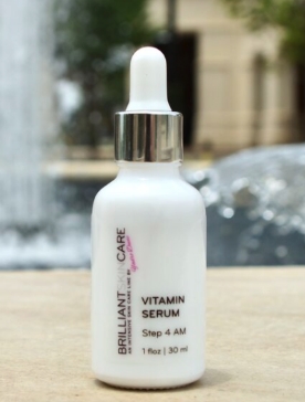 Bottle of Brilliant Skincare Women's Vitamin Serum. 